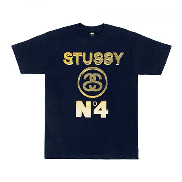 NO. 4 GOLD TEE - NAVY